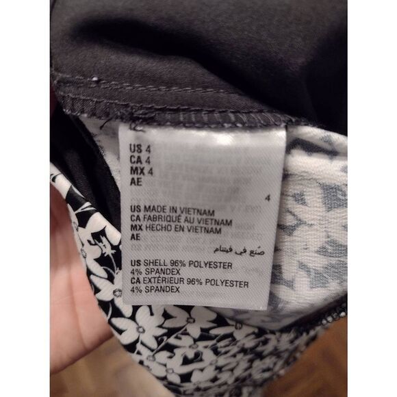 Sophie Ritchie Bar III Size 4 Satin Floral casual Pants - Picture 5 of 5